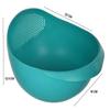 Cutting EDGE Food Strainer Colander (1 x Big) | Multipurpose Vegetable Rinsing Washing Bowl, Fruit Basket, Kitchen Sieve & Pasta Strainer | BPA-Free, Plastic Basket with Drain Holes (SEA Green) view 3