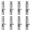 Atlantic Morden Plain Tower Bolt 4 inch (Stainless Steel, Two Tone Silver, Pack of 8 Piece) view 1