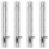 Atlantic Morden Plain Tower Bolt 8 inch (Stainless Steel, Two Tone Silver, Pack of 4 Piece) view 1