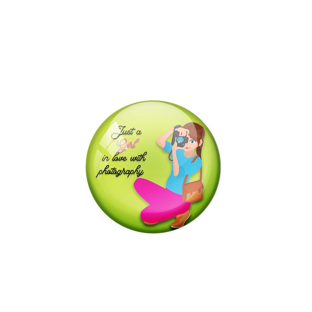 AVI 58mm Regular Size Fridge Magnet Girl in Love with Photography R8000883M