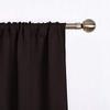 Comfy Home Window Rod Pocket Blackout Curtain Pack of 1 Piece (Width - 46" Inch X 60" Inch - Length) Brown view 2