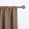 Comfy Home Window Rod Pocket Blackout Curtain Pack of 1 Piece (Width - 46" Inch X 60" Inch - Length) Mocha view 2