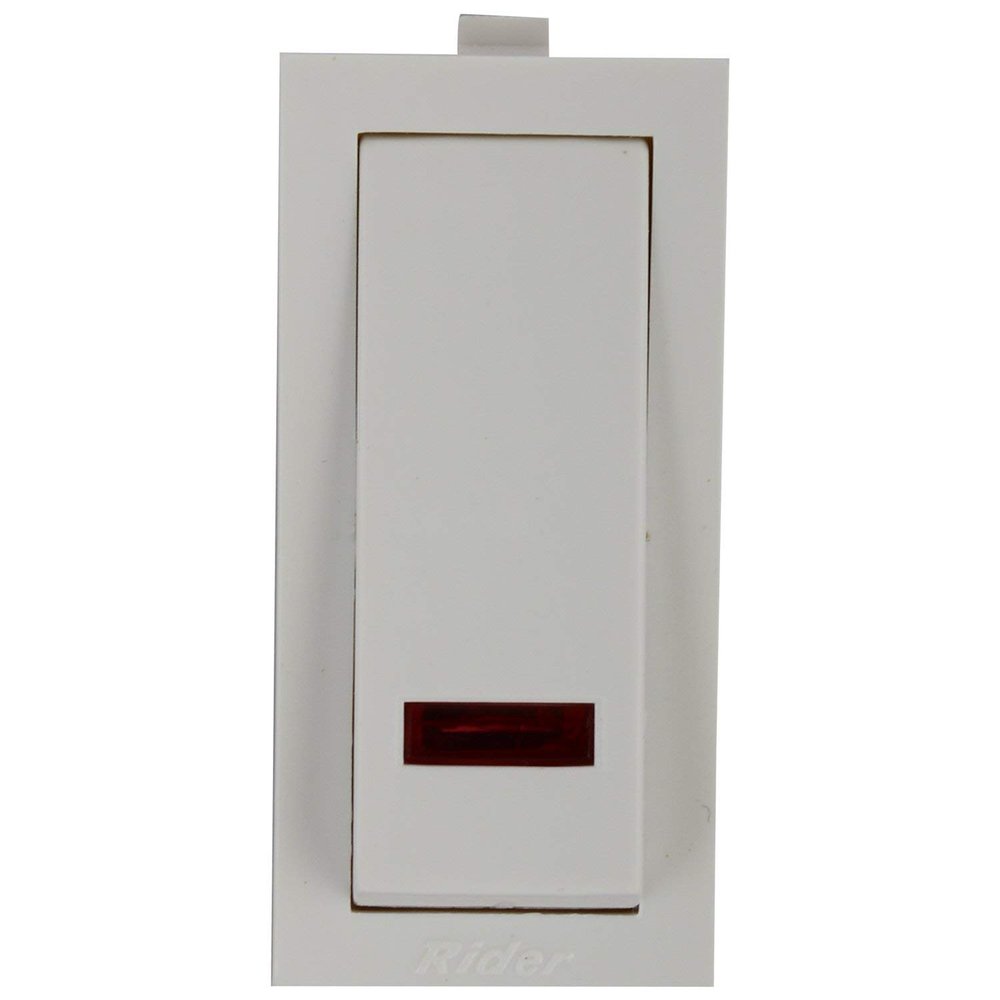 Hi Fi 20A Indicator Switch (White) - Pack of 5