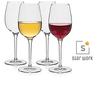 STAR WORK Drink Ware Italian Glasses for Red and White Wines- Pack of 2 view 2