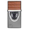 Stylista Washing Machine Cover Compatible for LG 7 kg FH2G6HDNL42 Fully-Automatic Front Load Frieze Pattern Orange view 1