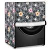 Stylista Washing Machine Cover Compatible for LG 7 kg FH2G6HDNL42 Fully-Automatic Front Load Floral Grey view 1