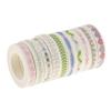 HASTHIP  10 Pieces Flower Washi Tape Masking Tape Adhesive Decorative Tape Sticker for Scrapbooking, 8mm view 1