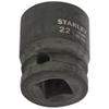 STANLEY STMT89449-8B Chrome-Molybdenum Steel 6 Point Impact Socket 1/2 inch 22 mm(Black) view 3