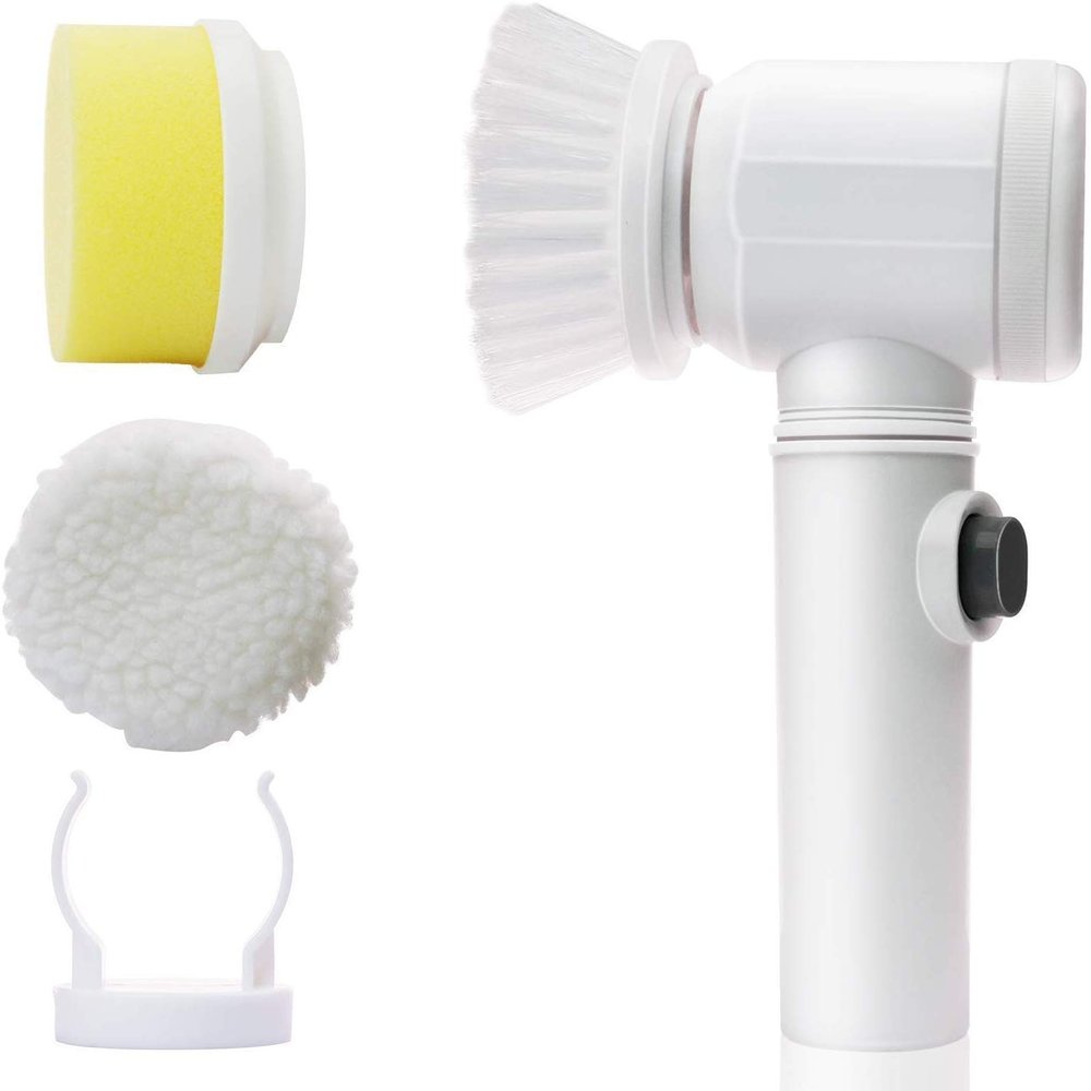 Praxon Multi-functional Household Tools Bath Kitchen Cleaning Brush Electrically Driven Magic Brush for Tiles, Sink Wash Basin etc