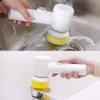 Praxon Multi-functional Household Tools Bath Kitchen Cleaning Brush Electrically Driven Magic Brush for Tiles, Sink Wash Basin etc view 2