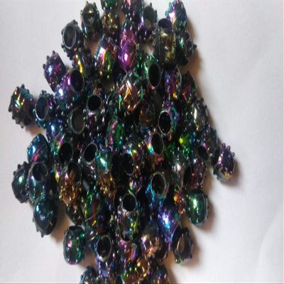 PCA Fancy Plastic Black Colour Beads for Making Macrame Jhula, Macrame Toran, Macrame Jhumar, Bracelate, Necklace, Macking Other Crafting Designs 100 Qty