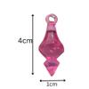 PCA GADA Beads (LATKAN) Plastic Orange and Dark Pink Colour for Making Macrame Jhula, Macrame Toran, Macrame Jhumar, Bracelate, Necklace, Macking Other Crafting Designs 2 Colour 50+50=100 Pices view 2