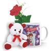 Family Shoping Valentine Gift for Girlfriend Te Amo Coffee Mug with Teddy and Flower Valentine Gift view 1