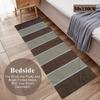 Gleam Soft Cotton Floor Runner for Home, Multi-Purpose Hallway Runner (50 x 130 Inches, Coffee & Beige) view 3