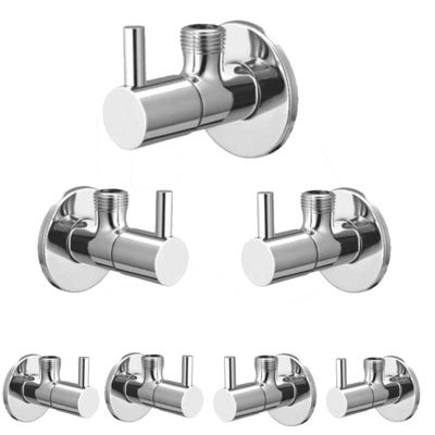 Floyd Angle Cock Flora Brass Chrome Plated (Pack of 7)