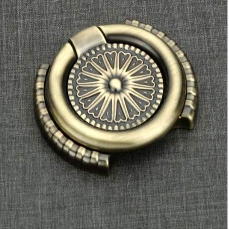 HARMONUS,Antique Finish Kadi, Door Cabinet Puller & olding Handles & Ring Drawer Kadi Pull Set(Pack of 7 Pieces)
