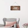PAPER PLANE DESIGN Wood Wall Door Hanging Welcome Sign with Metal Chain (Style-D) view 3