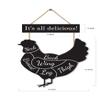 PAPER PLANE DESIGN Wood Wall Door Hanging Welcome Sign with Metal Chain (Style-A) view 2