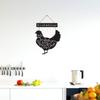 PAPER PLANE DESIGN Wood Wall Door Hanging Welcome Sign with Metal Chain (Style-A) view 3