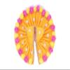 Geetanjali Fabric Laddu Gopal Dress with Artificial Flower (Yellow) view 1