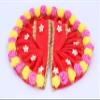 Geetanjali Fabric Laddu Gopal Dress with Artificial Flower (Red) view 2