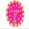 OneStoreIndia Handmade Laddu Gopal ji/Krishna ji Designer Dress with Artificial Flower, AD(American Diamond) & Pearl Stone.(LG - 1) (Pink, 3) view 1