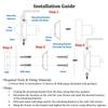 aligarian Steel Bathroom Wall Mounted Square Liquid Dispenser view 3