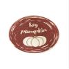 MODERN HOMES Braided Cotton Placemats, 38 cm Round, 4 Piece Set, Table mats for Dining Table/Center Table (Set of 4, Pumpkin) view 2