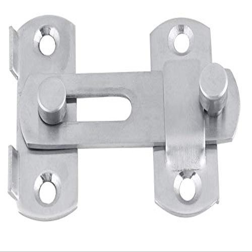 Nixnine Heavy Duty Stainless Steel Hasp Latch Lock, Security Sliding Door Buckle Door Guard, Door for Window, Cabinet, Fitting Accessories, Pack of 5,