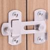 Nixnine Heavy Duty Stainless Steel Hasp Latch Lock, Security Sliding Door Buckle Door Guard, Door for Window, Cabinet, Fitting Accessories, Pack of 5, view 4