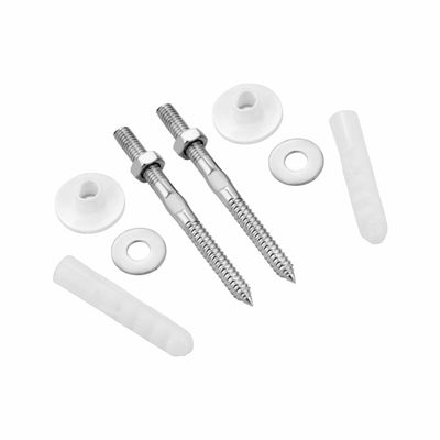 LIPKA 10 MM Rag/Rack Bolt | Premium Quality Stainless Steel Rag/Rack Bolt 10 MM | with Full Accessories for Wash Basin (Set of 2)