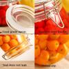 STAR WORK Glass Storage Jars with Buckle Lid - 1.5 L, Pack of 1, Clear Container view 4