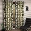 Radees Creations Polyresin Floral Grommet Door Curtain, Door - 7 Feet, Green, Pack of 2 view 1