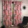 Radees Creations Polyresin Floral Grommet Door Curtain, Door - 7 Feet, Maroon, Pack of 2 view 1