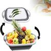 Rexez Cutting Chopping Board/Washing Bowl,Fruit Vegetable Basket (Multipurpose)(Random Color) (3 in 1 Chopping Board) view 3
