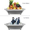 Rexez Cutting Chopping Board/Washing Bowl,Fruit Vegetable Basket (Multipurpose)(Random Color) (3 in 1 Chopping Board) view 4