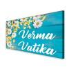 999Store Printed Blue Wooden for Hotel Name Plate (MDF_18X10 Inches_Multi) view 3