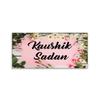 999Store Printed White Flower for Home Name Plate (MDF_18X10 Inches_Multi) view 2