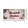 999Store Printed White Flower for Home Name Plate (MDF_18X10 Inches_Multi) view 4