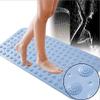 WENGTY Nonslip Soft Rubber Bath Mat for Bathtub and Shower, Anti Slip Bacterial Anti Bacterial Machine Washable PVC Bath Mat for Bathroom (Size : 70 x 37 cm) view 3