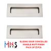 MHS Aluminium Concealed Handle for Sliding Door Pack of 2 Pcs (160MM, MATT VMC Model) view 2