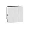 Legrand Arteor 1-Way Switch  20 AX, 250 V AC - 3 Gang - 2 modules (White, Pack of 1) view 1