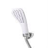Floyd Dolfino ABS Single Rain Spray Hand Shower with Wall Hook and 150cm Chrome-Plated Brass Tube (White) view 4