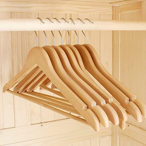 Ivaan Premium Wooden Coat Hangers - Set of 6