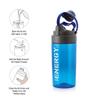 CELLO Energy Plastic Protein Shake Bottle | Flip top open| Leak Proof & Easy to clean | Gym Protein Shaker Bottle | 700ml, Set of 2, Assorted view 4