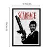 Good Hope Matte paper 300 GSM Scarface Al Pacino (Framed Poster10x13inch, white) view 3