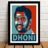 Good Hope MS Dhoni Poster Frame Cricket Player Motivational Framed Poster 10x13 Inch For wall decoration home bedroom living room Photo Frame Hostel Boys Ideal For Cricket Fans view 4