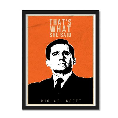Good Hope - That's What She Said Framed Poster for Room and Office (Multicolor, 10 Inch X 13 Inch)