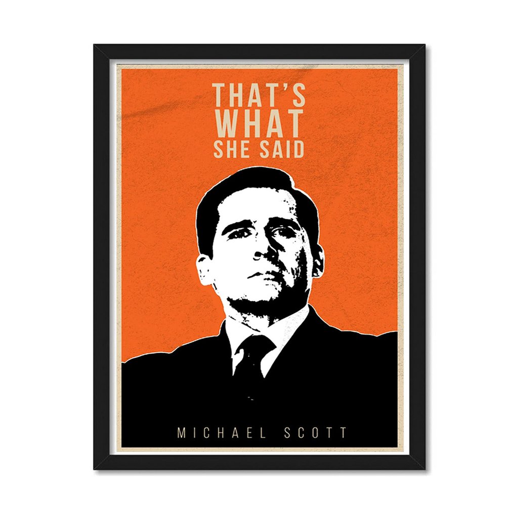Good Hope - That's What She Said Framed Poster for Room and Office (Multicolor, 10 Inch X 13 Inch)