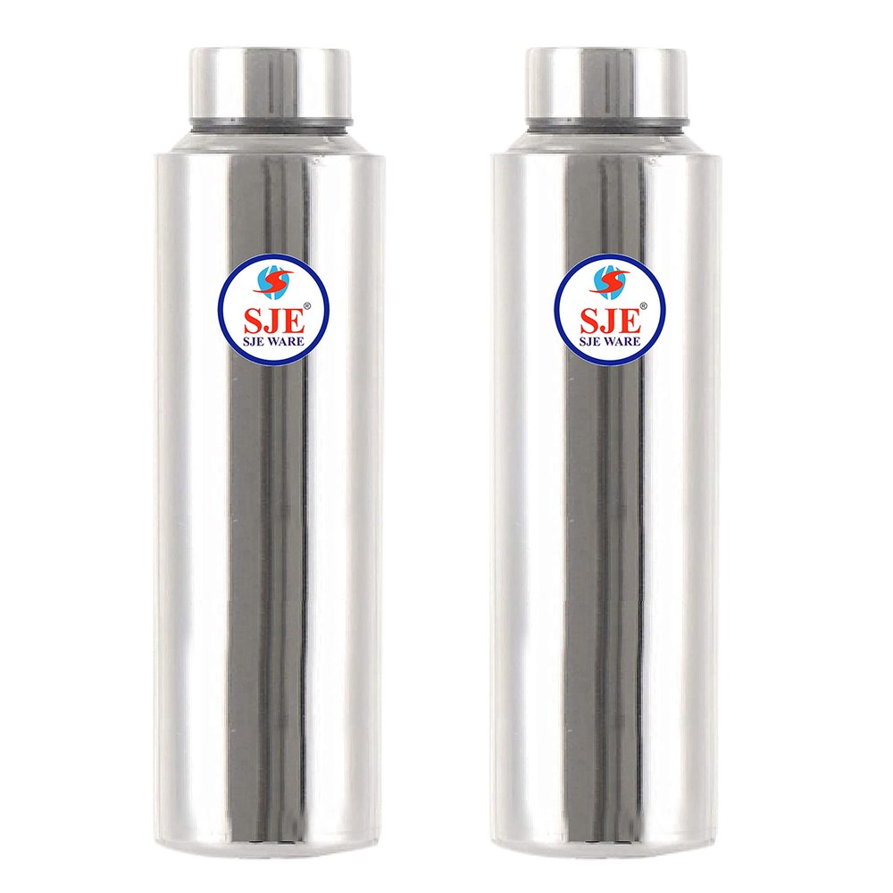 Sjeware Stainless Steel Water Bottle, Fridge Bottle Set of 2 pcs, Size: 1 Litre